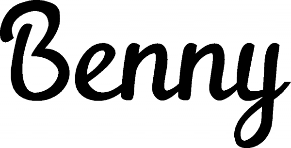Benny - Schriftzug aus Eichenholz