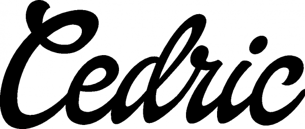 Cedric - Schriftzug aus Eichenholz