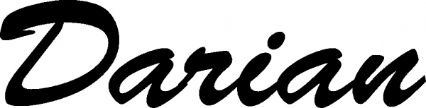 Darian - Schriftzug aus Eichenholz
