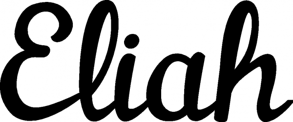 Eliah - Schriftzug aus Eichenholz
