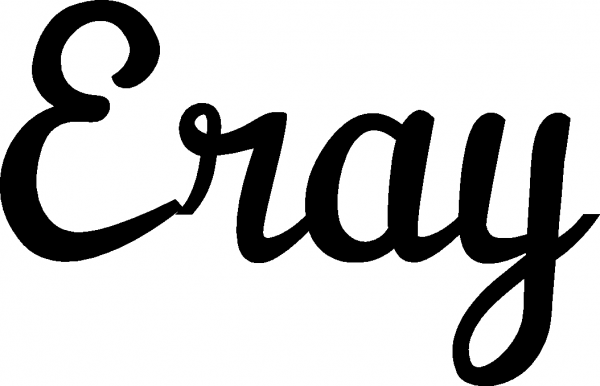 Eray - Schriftzug aus Eichenholz