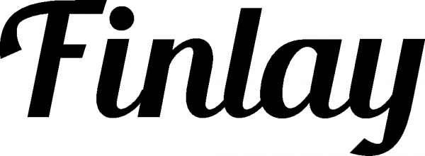 Finlay - Schriftzug aus Eichenholz