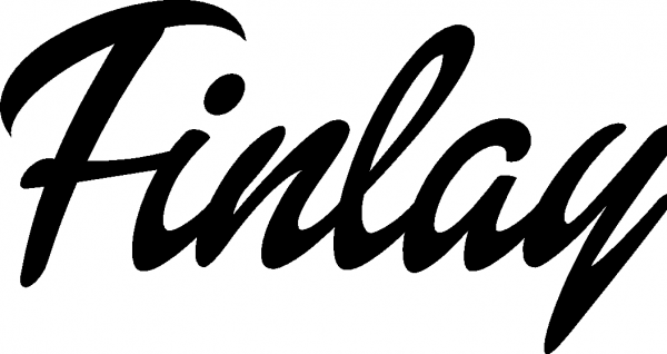 Finlay - Schriftzug aus Eichenholz