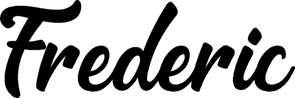 Frederic - Schriftzug aus Eichenholz