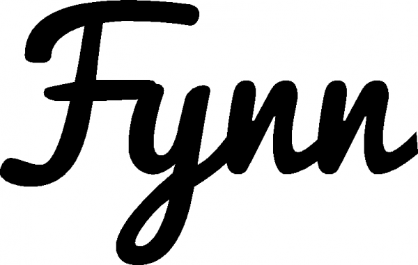 Fynn - Schriftzug aus Eichenholz