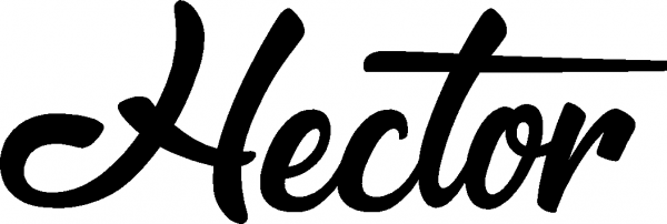 Hector - Schriftzug aus Eichenholz