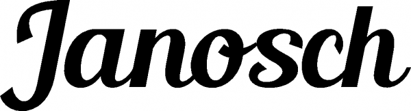 Janosch - Schriftzug aus Eichenholz