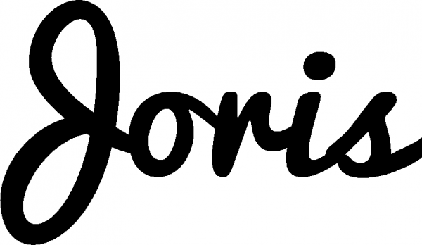 Joris - Schriftzug aus Eichenholz