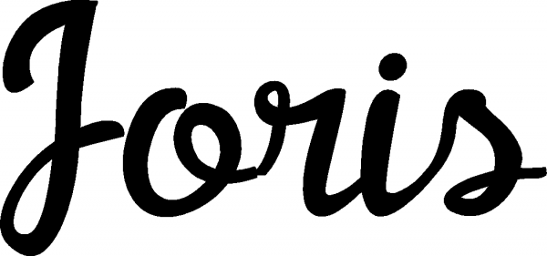 Joris - Schriftzug aus Eichenholz