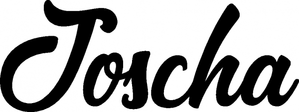 Joscha - Schriftzug aus Eichenholz
