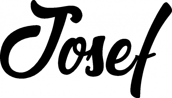 Josef - Schriftzug aus Eichenholz