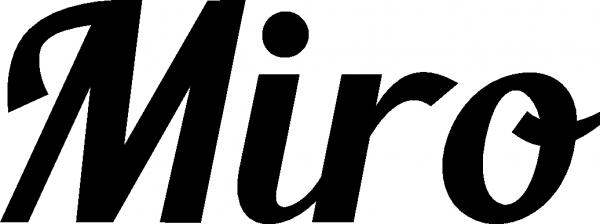 Miro - Schriftzug aus Eichenholz