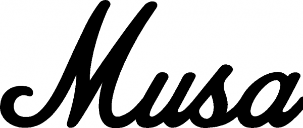Musa - Schriftzug aus Eichenholz