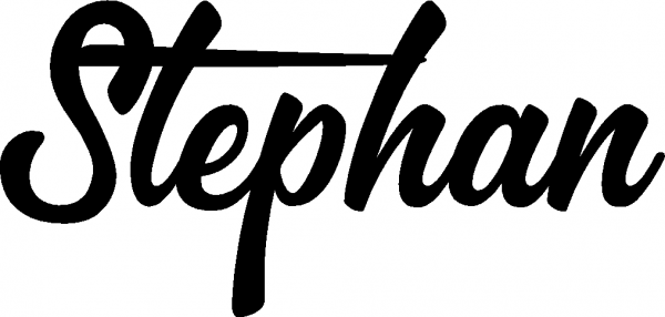 Stephan - Schriftzug aus Eichenholz