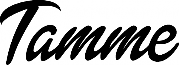 Tamme - Schriftzug aus Eichenholz