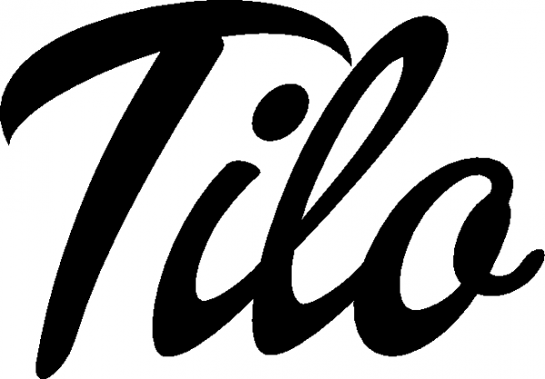 Tilo - Schriftzug aus Eichenholz