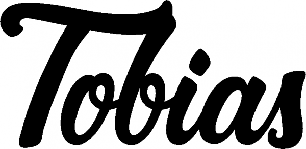 Tobias - Schriftzug aus Eichenholz