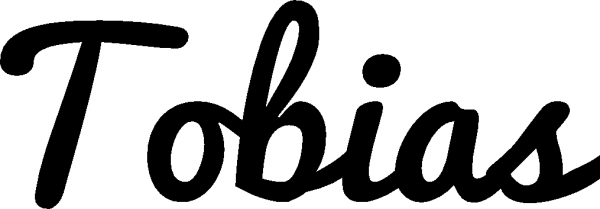 Tobias - Schriftzug aus Eichenholz
