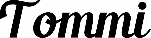Tommi - Schriftzug aus Eichenholz