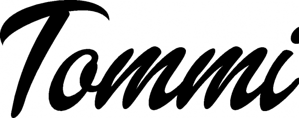 Tommi - Schriftzug aus Eichenholz