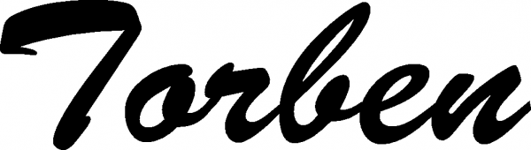 Torben - Schriftzug aus Eichenholz