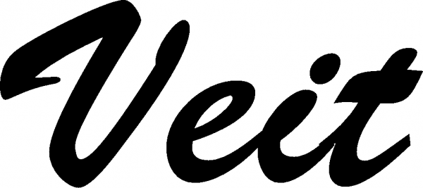 Veit - Schriftzug aus Eichenholz