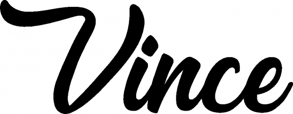 Vince - Schriftzug aus Eichenholz