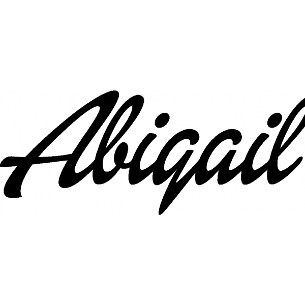 Abigail - Schriftzug aus Birke-Sperrholz
