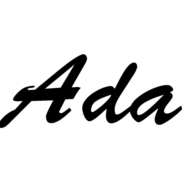 Ada - Schriftzug aus Birke-Sperrholz