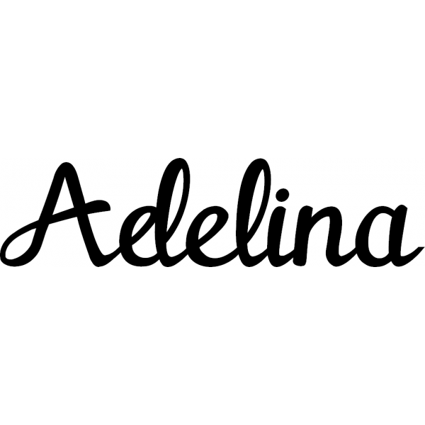 Adelina - Schriftzug aus Birke-Sperrholz