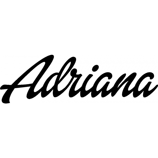 Adriana - Schriftzug aus Birke-Sperrholz
