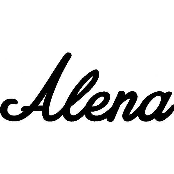Alena - Schriftzug aus Birke-Sperrholz