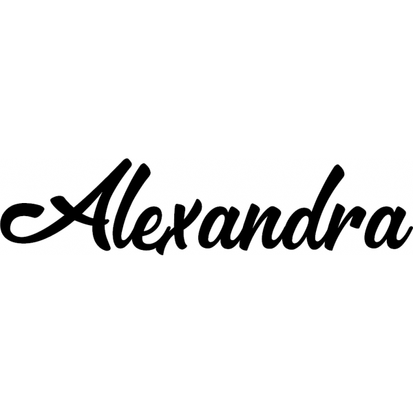 Alexandra - Schriftzug aus Birke-Sperrholz