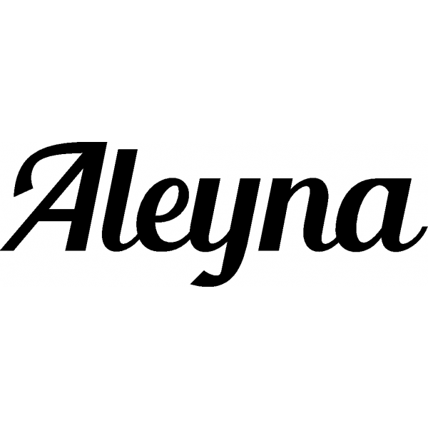 Aleyna - Schriftzug aus Birke-Sperrholz