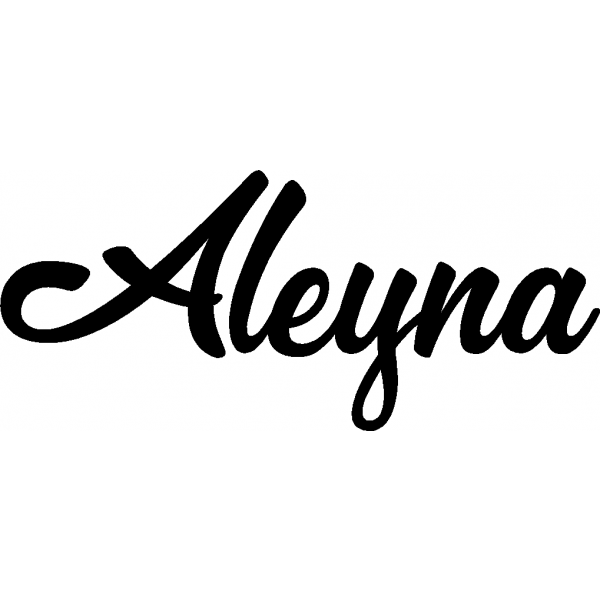 Aleyna - Schriftzug aus Birke-Sperrholz