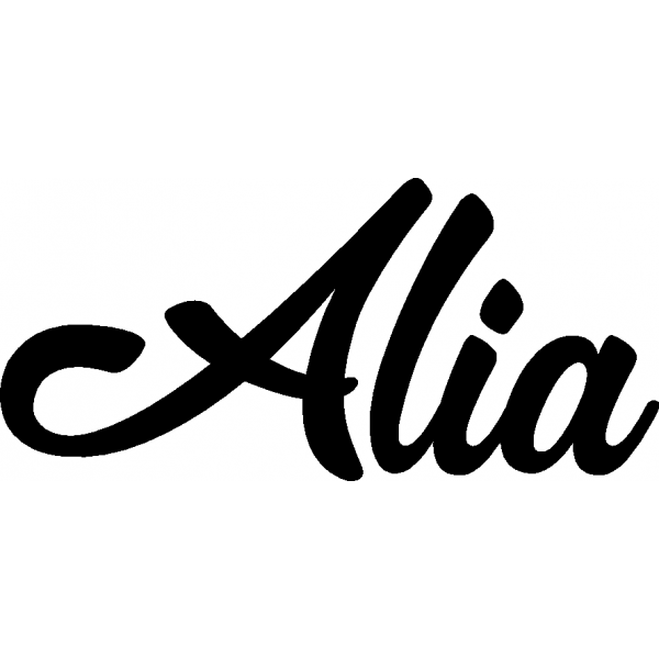 Alia - Schriftzug aus Birke-Sperrholz