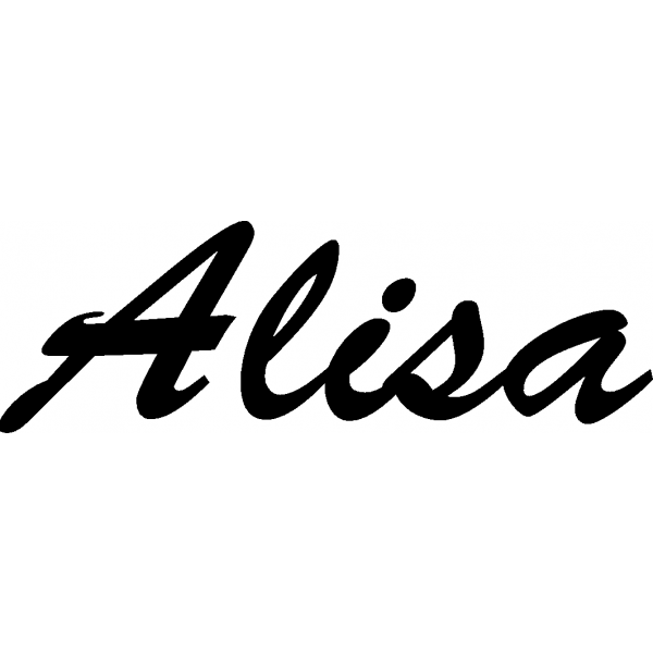 Alisa - Schriftzug aus Birke-Sperrholz