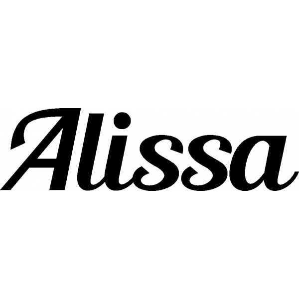 Alissa - Schriftzug aus Birke-Sperrholz