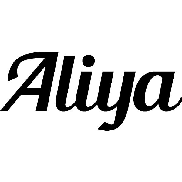 Aliya - Schriftzug aus Birke-Sperrholz