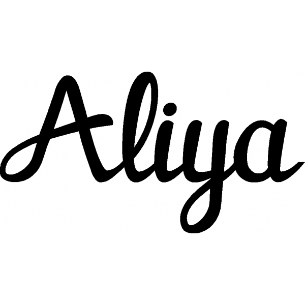 Aliya - Schriftzug aus Birke-Sperrholz