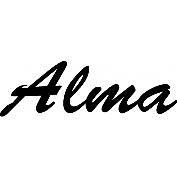 Alma - Schriftzug aus Birke-Sperrholz