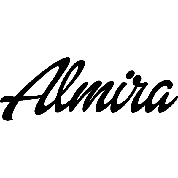 Almira - Schriftzug aus Birke-Sperrholz
