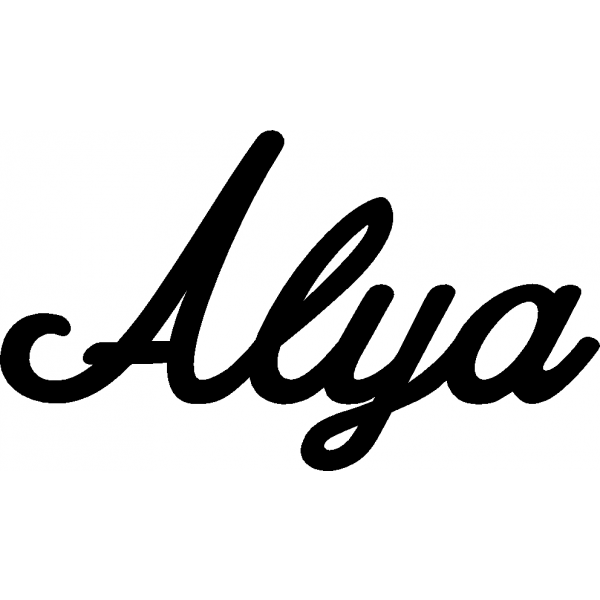 Alya - Schriftzug aus Birke-Sperrholz