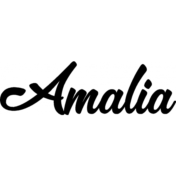 Amalia - Schriftzug aus Birke-Sperrholz