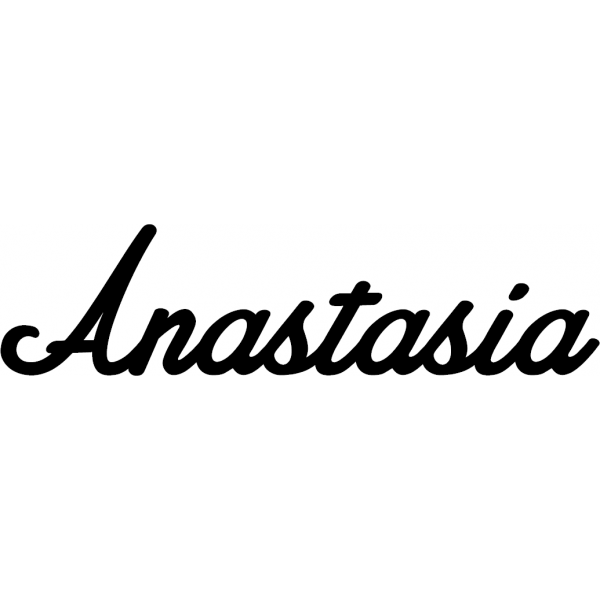 Anastasia - Schriftzug aus Birke-Sperrholz