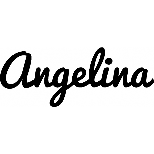Angelina - Schriftzug aus Birke-Sperrholz