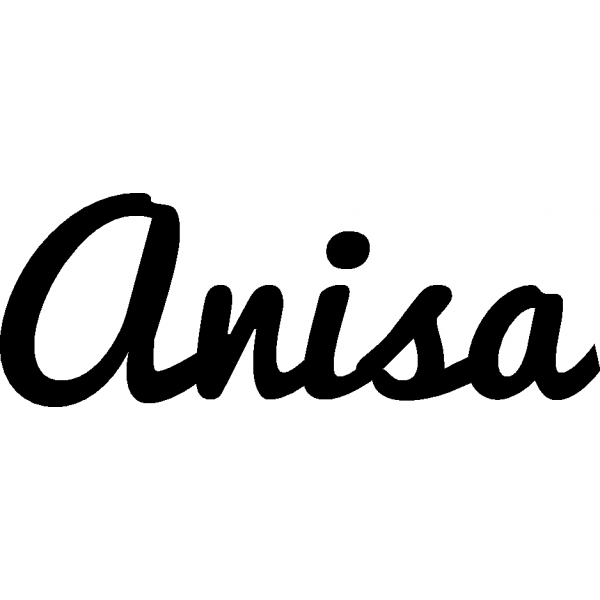 Anisa - Schriftzug aus Birke-Sperrholz