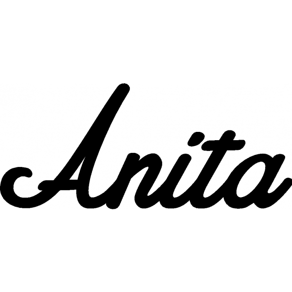 Anita - Schriftzug aus Birke-Sperrholz