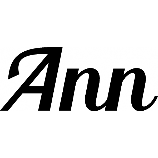 Ann - Schriftzug aus Birke-Sperrholz