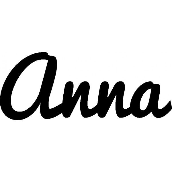 Anna - Schriftzug aus Birke-Sperrholz